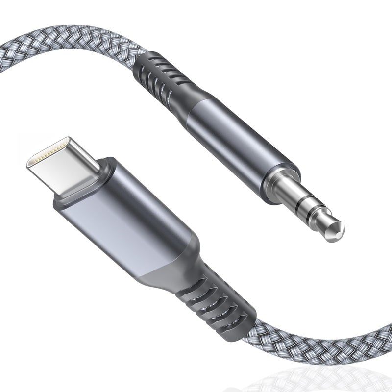 Basesailor for iPhone 17 Pro Max Air Aux Cord for Car 4FT,USB C Aux Cable,Type C to 3.5MM Jack Audio Adapter Auxiliary Cord for New Apple 16 16e 15,iPad mini,Samsung Galaxy Z Fold Flip,S25 S24 S23 S22 - Image 1